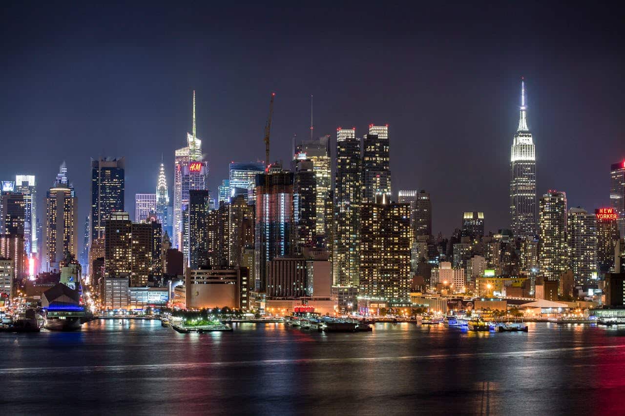 Photo by Reynaldo #brigworkz Brigantty: https://www.pexels.com/photo/city-lights-under-night-sky-771881/ -- new york city